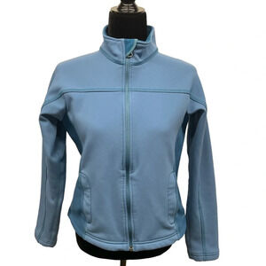 L.L. Bean Soft Shell Full Zip Jacket Fleece Lined with zipper pockets